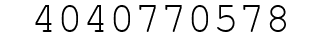 Number 4040770578.