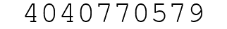 Number 4040770579.