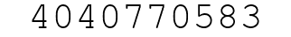 Number 4040770583.