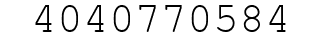 Number 4040770584.