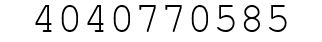 Number 4040770585.