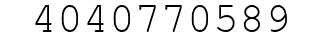 Number 4040770589.
