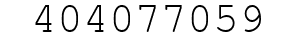 Number 404077059.