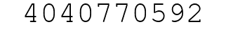 Number 4040770592.