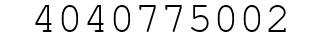 Number 4040775002.