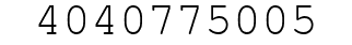 Number 4040775005.