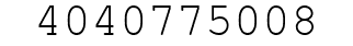 Number 4040775008.