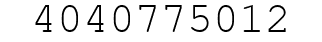 Number 4040775012.
