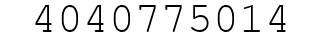 Number 4040775014.