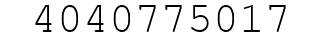 Number 4040775017.