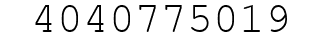 Number 4040775019.