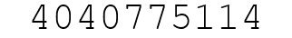 Number 4040775114.
