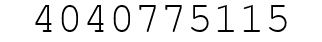 Number 4040775115.
