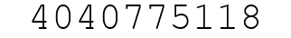 Number 4040775118.