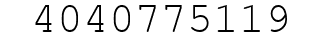 Number 4040775119.