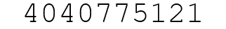 Number 4040775121.