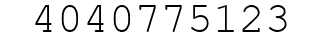Number 4040775123.