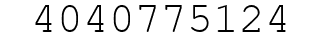 Number 4040775124.