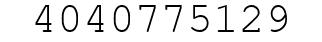 Number 4040775129.