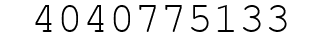 Number 4040775133.