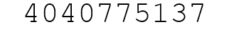 Number 4040775137.