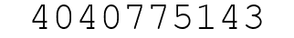 Number 4040775143.