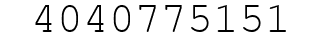 Number 4040775151.
