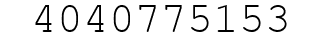 Number 4040775153.
