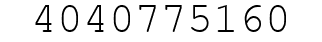 Number 4040775160.