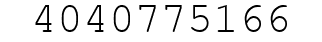 Number 4040775166.