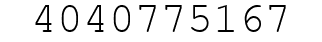 Number 4040775167.
