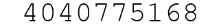 Number 4040775168.