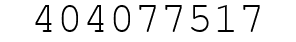 Number 404077517.