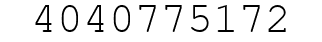 Number 4040775172.