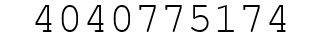 Number 4040775174.