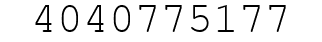 Number 4040775177.