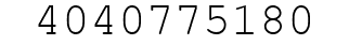 Number 4040775180.