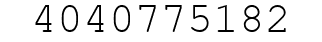 Number 4040775182.