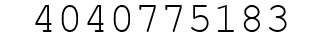 Number 4040775183.