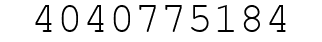 Number 4040775184.