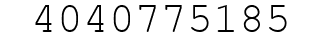 Number 4040775185.