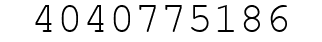 Number 4040775186.