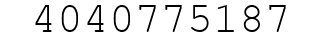 Number 4040775187.
