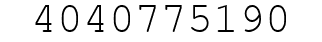 Number 4040775190.