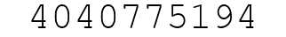 Number 4040775194.