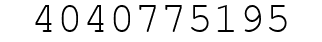 Number 4040775195.