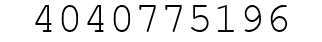 Number 4040775196.