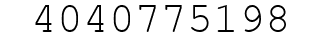 Number 4040775198.