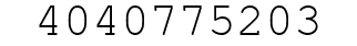 Number 4040775203.