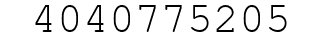 Number 4040775205.